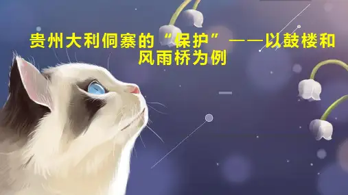 贵州大利侗寨的“保护以鼓楼和风雨桥为例