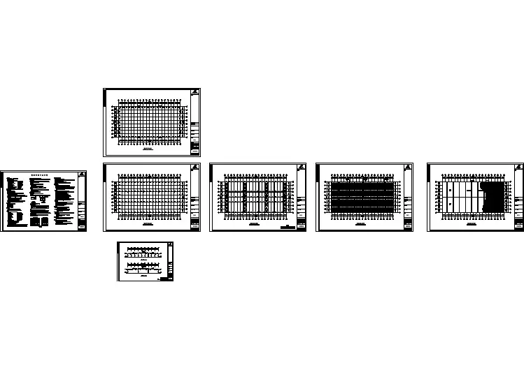 钢结构设计_某地区120x60米规格钢结构设计CAD图