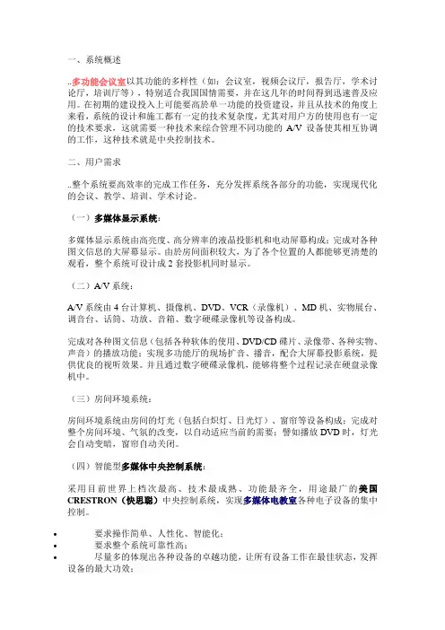 会议室设计说明