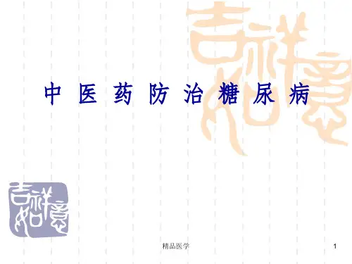 《糖尿病中医食疗》PPT课件