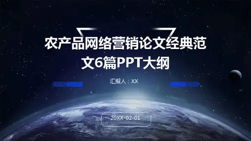 农产品网络营销论文经典范文6篇PPT大纲