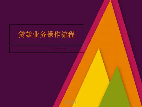 贷款业务操作流程ppt课件