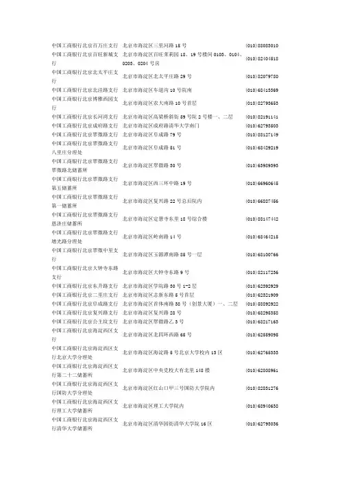 工商银行海淀分行