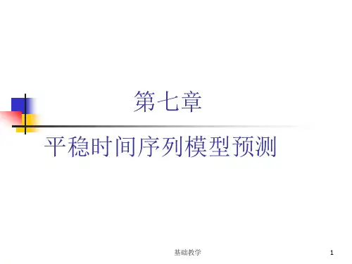 第7章 平稳时间序列模型预测(课堂使用)