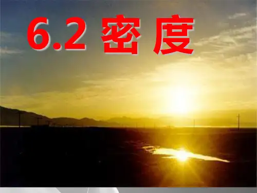 人教版物理八年级上册6.2《密度》课件PPT品质课件PPT