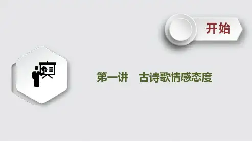 高考语文古诗阅读《古诗歌情感态度》课件