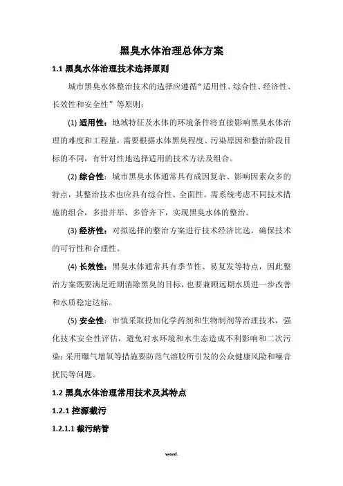 黑臭水体治理方案#精选.