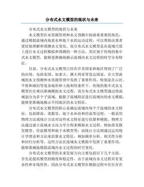 分布式水文模型的现状与未来