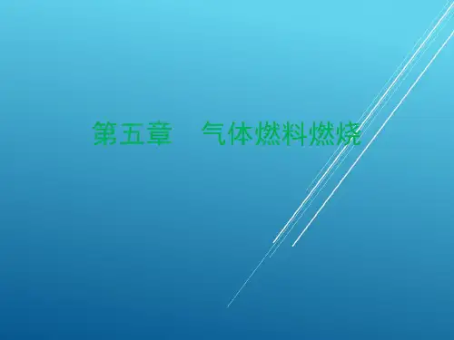 燃烧学5-第五章 气体燃料燃烧