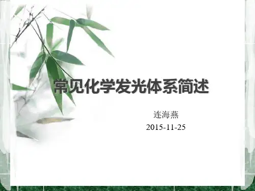 常见化学发光体系简述