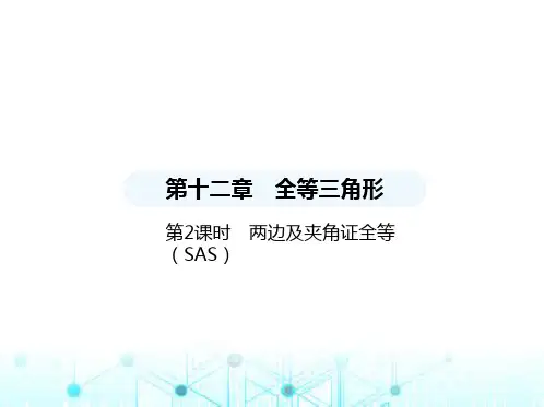 人教版八年级数学上册第十二章全等三角形12-2第2课时两边及夹角证全等(SAS)课件