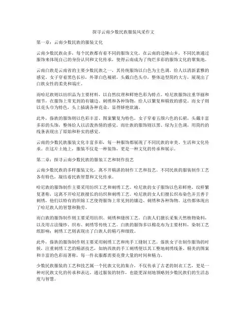 探寻云南少数民族服装风采作文