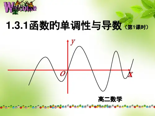 函数的单调性与导数--公开课省名师优质课赛课获奖课件市赛课一等奖课件