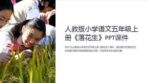 人教版小学语文五年级上册《落花生》课件
