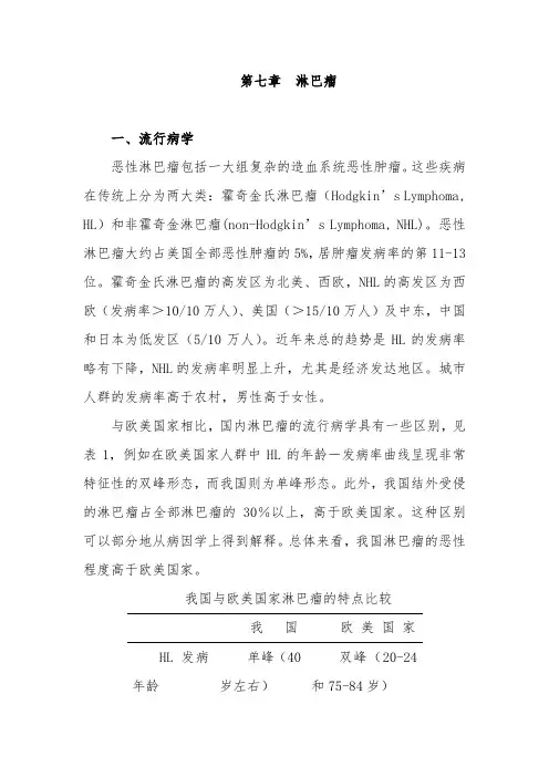 复旦临床肿瘤学各论讲义07淋巴瘤