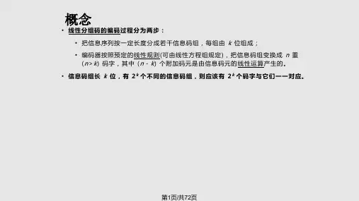 第8章线性分组码PPT课件