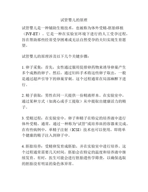 试管婴儿的原理