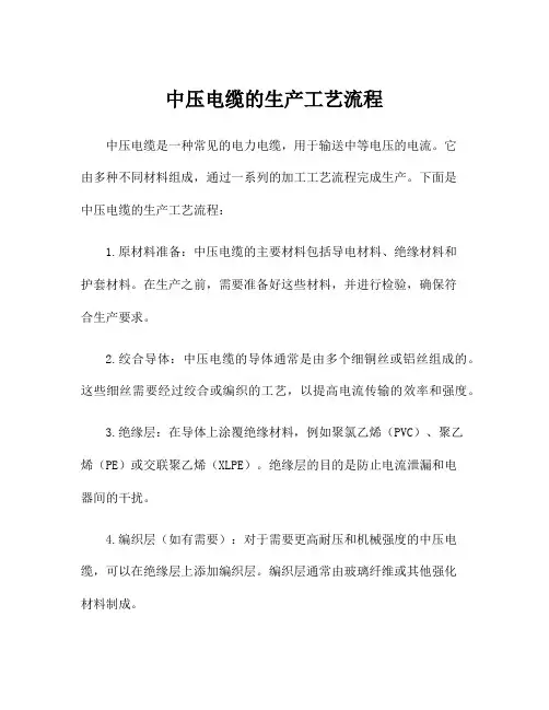 中压电缆的生产工艺流程