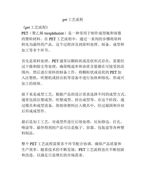 pet工艺流程