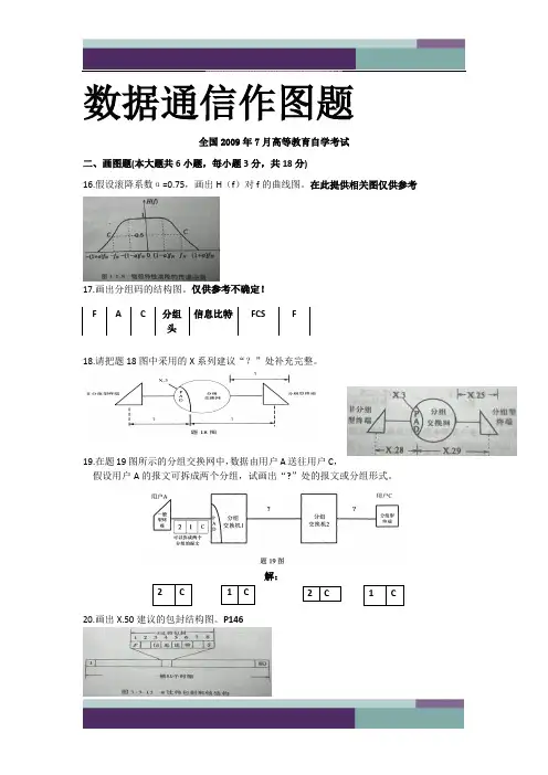 09年自考-数据通信作图题附答案
