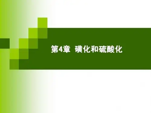 第4章磺化和硫酸化