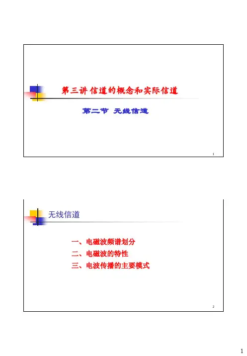 3-2 无线信道通信原理