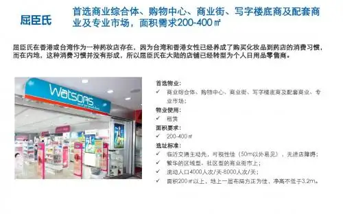 主力店选址需求