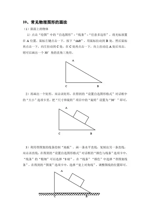 常见物理图形的画法