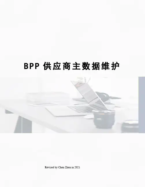 BPP供应商主数据维护