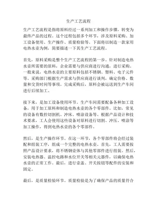 生产工艺流程