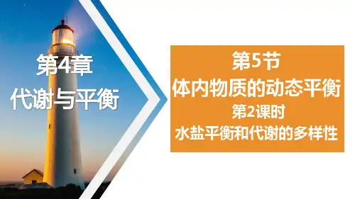 体内物质的动态平衡(第2课时PPT课件(初中科学)共26张)