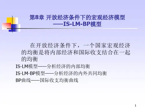 开放经济条件下的宏观经济模型(ppt 68页)