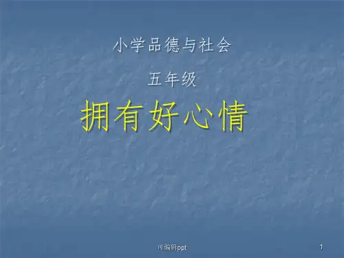 拥有好心情教学ppt课件