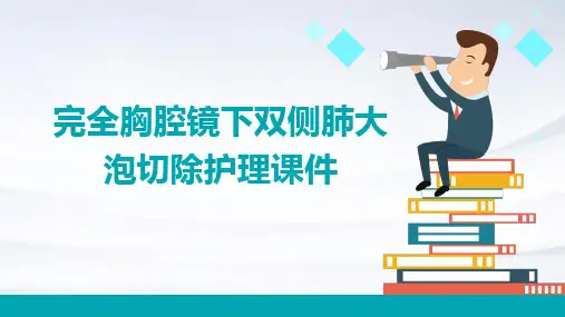 完全胸腔镜下双侧肺大泡切除护理课件