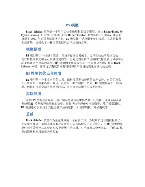 bs模型资料