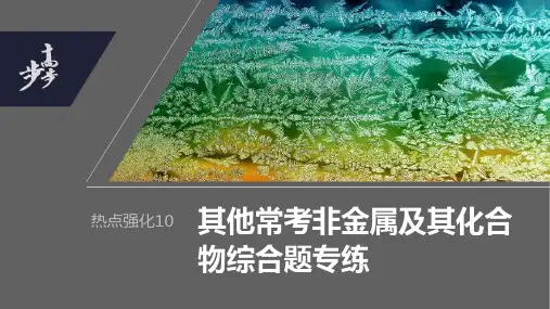 2024年高考化学一轮复习(全国版) 第4章 热点强化10 其他常考非金属及其化合物综合题专练