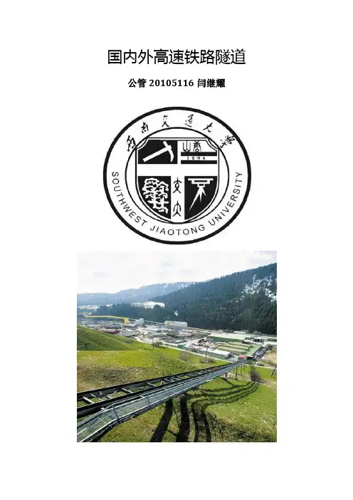 中外高铁隧道简介