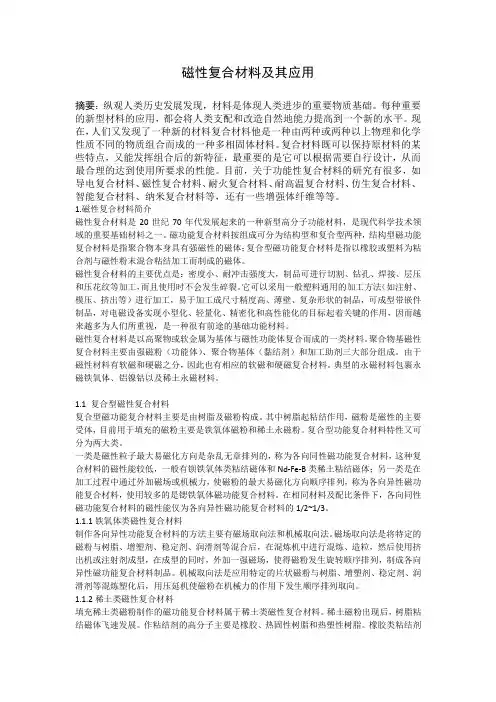 磁功能复合材料及其应用