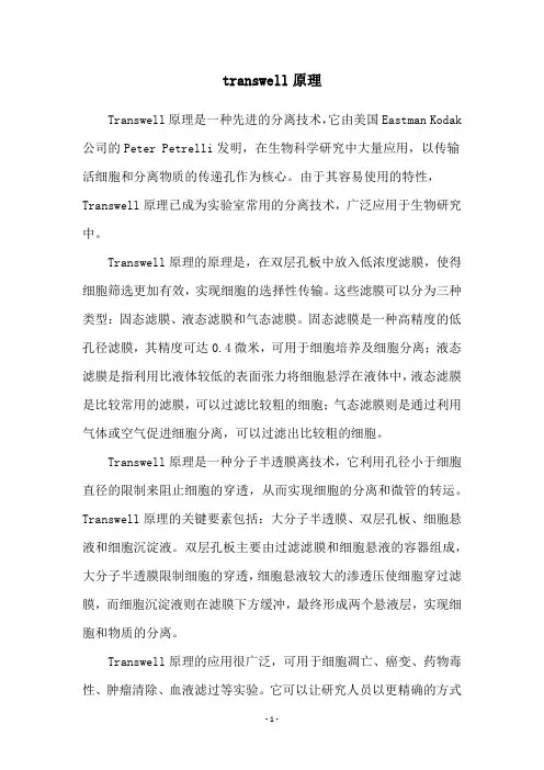 transwell原理