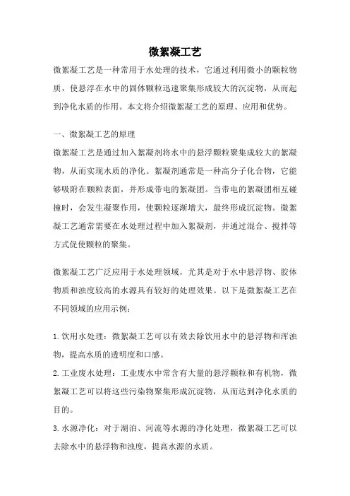 微絮凝工艺