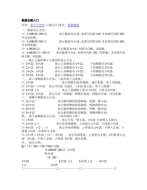 钢筋识图入门