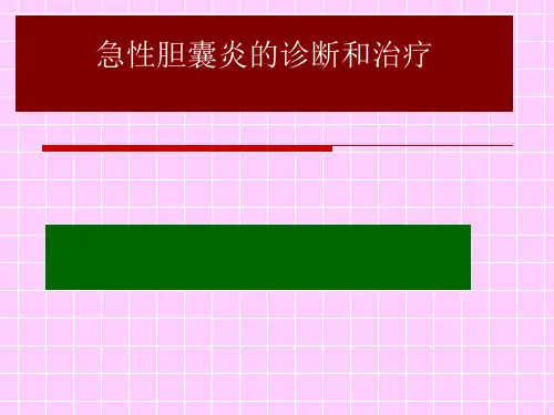 急性胆囊炎的诊断和治疗精品PPT课件