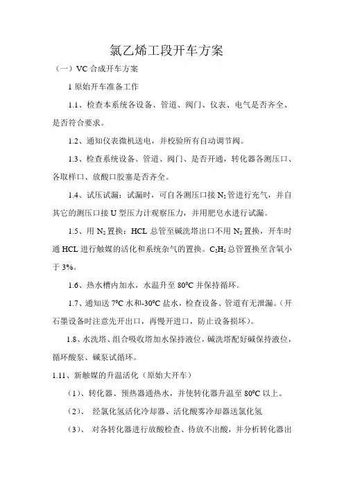 开车方案