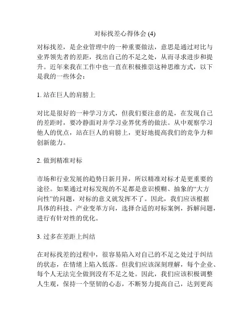 对标找差心得体会 (4)