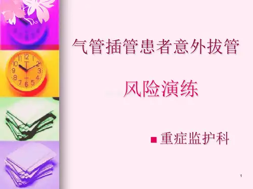 气管插管患者意外拔管PPT课件
