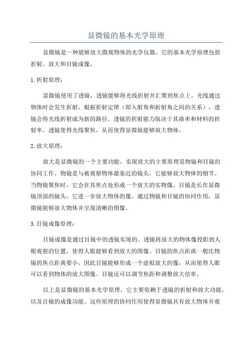 显微镜的基本光学原理