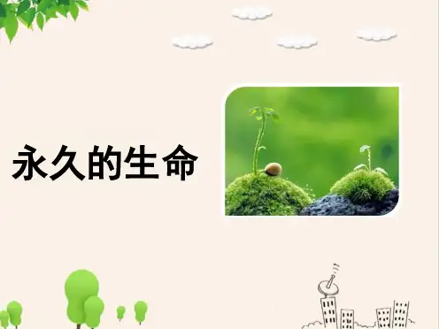 部编版八年级上册语文《永久的生命》ppt课件