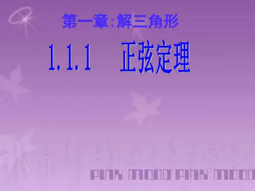 正弦定理优秀课件lizhx
