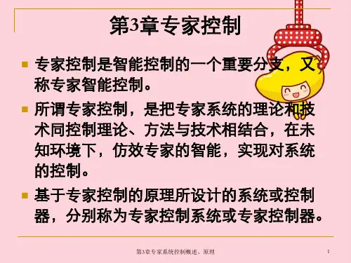 第3章专家系统控制概述、原理