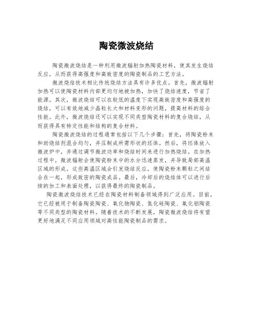 陶瓷微波烧结